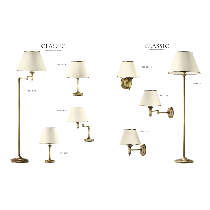 Jupiter 506 - CL K p - Zidna svjetiljka CLASSIC E27/60W/230V