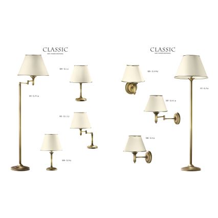 Jupiter 510 - CL L L p - Stolna lampa CLASSIC E27/W60/230V