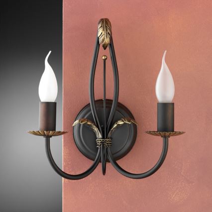 Jupiter 594 - PR K - Zidna svjetiljka PORTO 2xE14/40W/230V