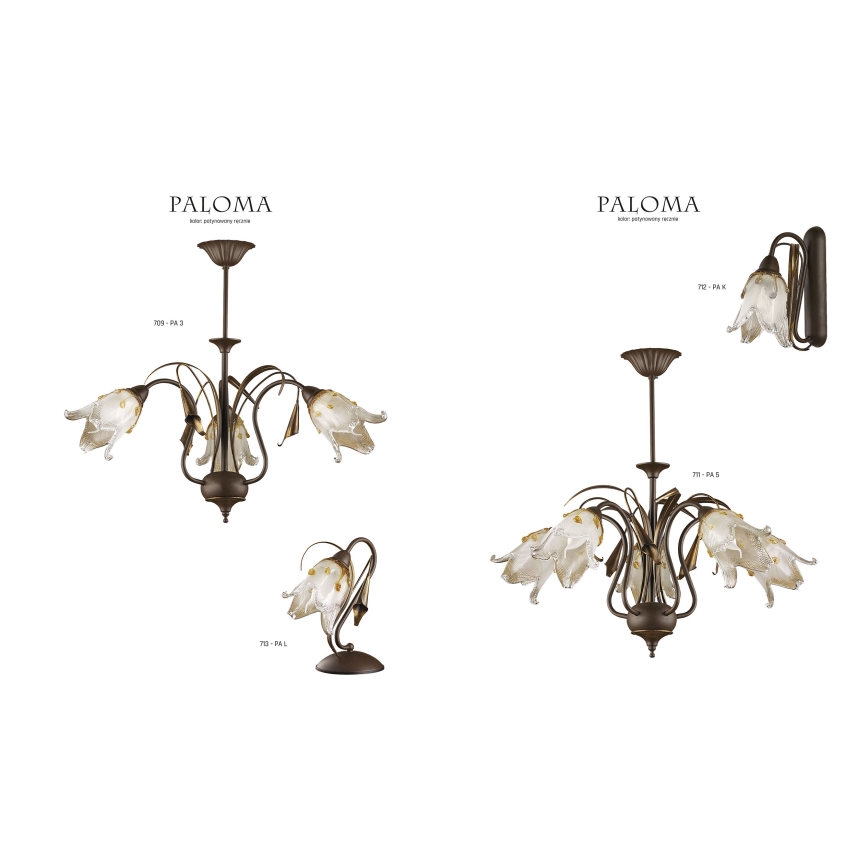 Jupiter 713 - PA L - Stolna lampa PALOMA 1xE27/40W/230V