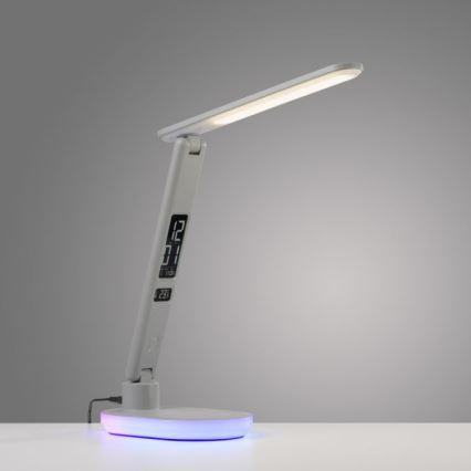 JUST LIGHT. 11018-16 - LED RGBW Regulirana dodirna stolna lampa s bežičnim punjenjem TINA LED/4W/230V bijela