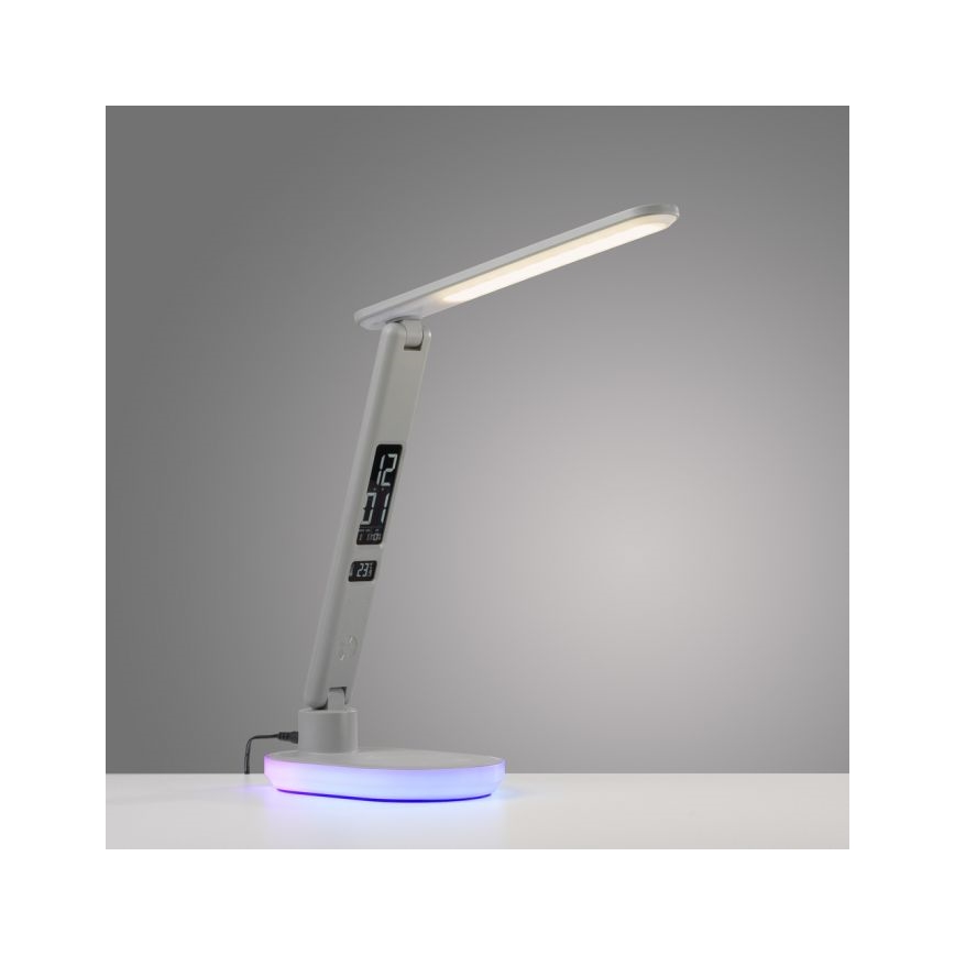 JUST LIGHT. 11018-16 - LED RGBW Regulirana dodirna stolna lampa s bežičnim punjenjem TINA LED/4W/230V bijela