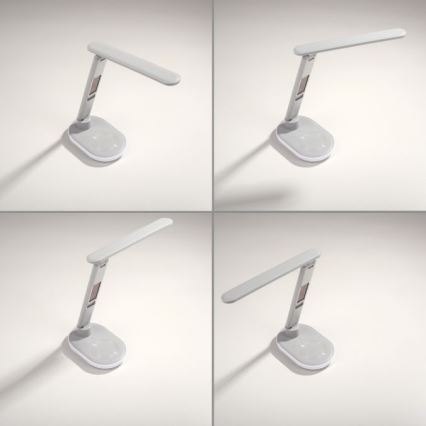 JUST LIGHT. 11018-16 - LED RGBW Regulirana dodirna stolna lampa s bežičnim punjenjem TINA LED/4W/230V bijela