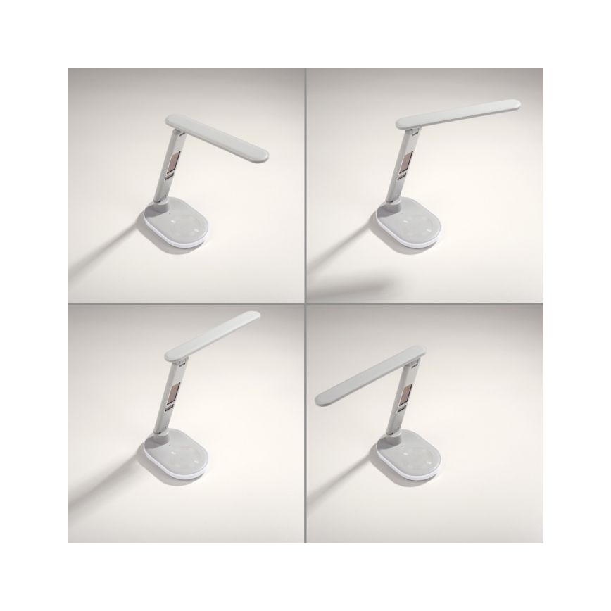 JUST LIGHT. 11018-16 - LED RGBW Regulirana dodirna stolna lampa s bežičnim punjenjem TINA LED/4W/230V bijela