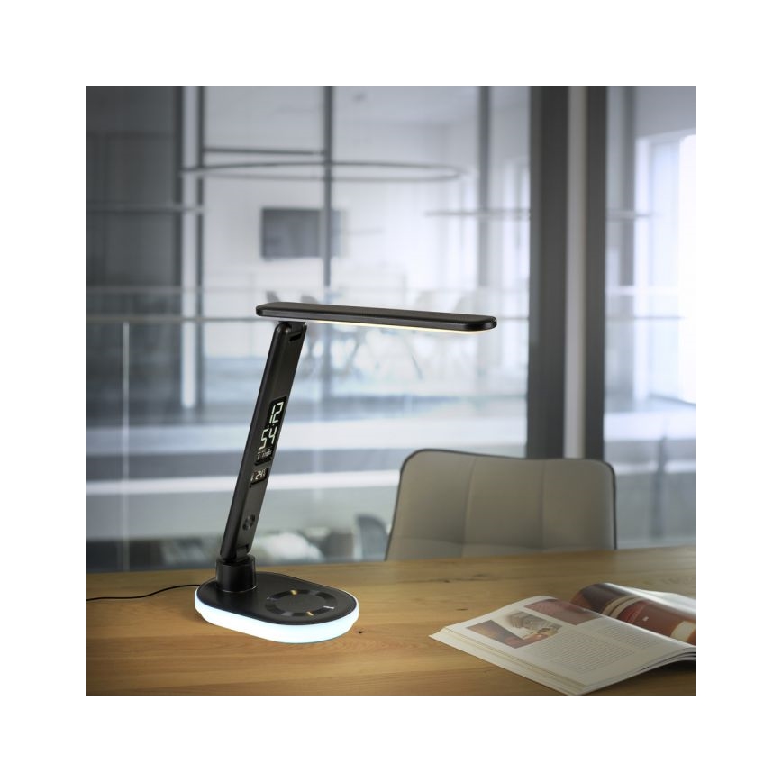 JUST LIGHT. 11018-18 - LED RGBW LED Prigušiva stolna lampa na dodir s bežičnim punjenjem TINA LED/4W/230V