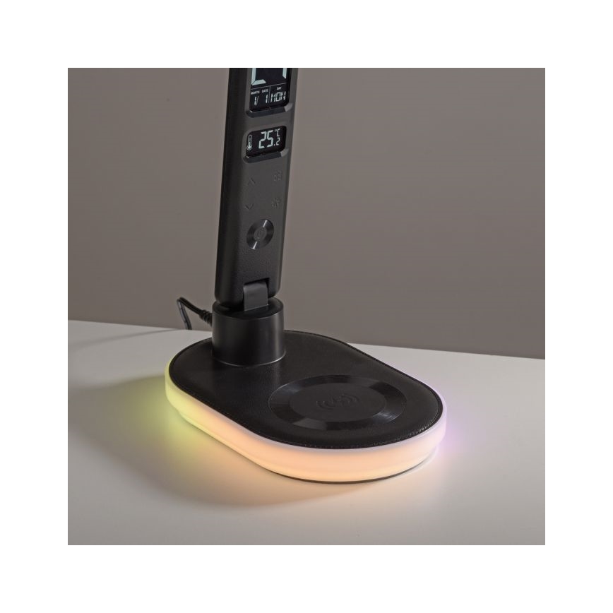 JUST LIGHT. 11018-18 - LED RGBW LED Prigušiva stolna lampa na dodir s bežičnim punjenjem TINA LED/4W/230V