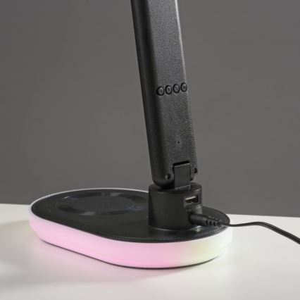 JUST LIGHT. 11018-18 - LED RGBW LED Prigušiva stolna lampa na dodir s bežičnim punjenjem TINA LED/4W/230V