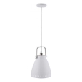 JUST LIGHT. 11060-16 - Luster na sajli EVA 1xE27/60W/230V pr. 26,5 cm bijela
