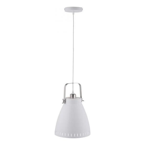 JUST LIGHT. 11060-16 - Luster na sajli EVA 1xE27/60W/230V pr. 26,5 cm bijela