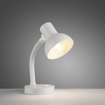 JUST LIGHT. 11080-16 - Fleksibilna stolna lampa FLEXI 1xE27/25W/230V bijela