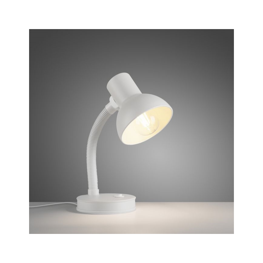 JUST LIGHT. 11080-16 - Fleksibilna stolna lampa FLEXI 1xE27/25W/230V bijela