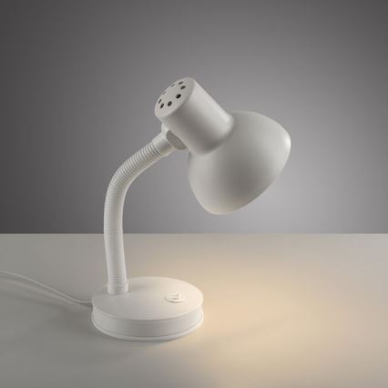 JUST LIGHT. 11080-16 - Fleksibilna stolna lampa FLEXI 1xE27/25W/230V bijela