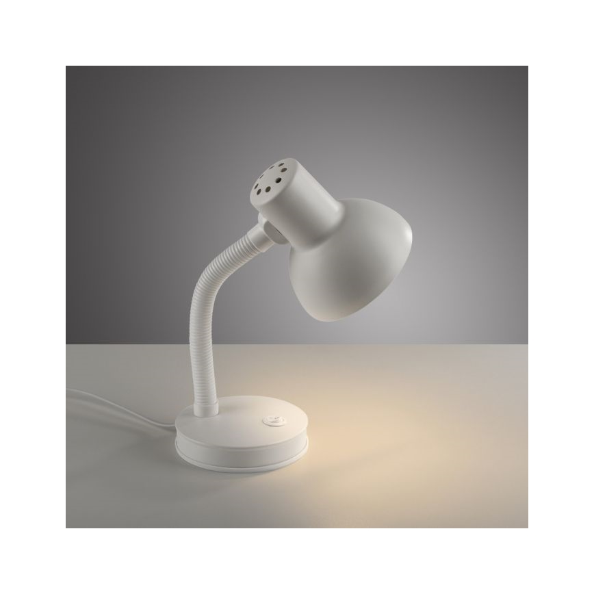 JUST LIGHT. 11080-16 - Fleksibilna stolna lampa FLEXI 1xE27/25W/230V bijela