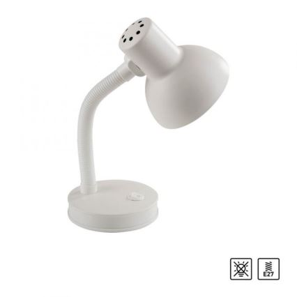 JUST LIGHT. 11080-16 - Fleksibilna stolna lampa FLEXI 1xE27/25W/230V bijela