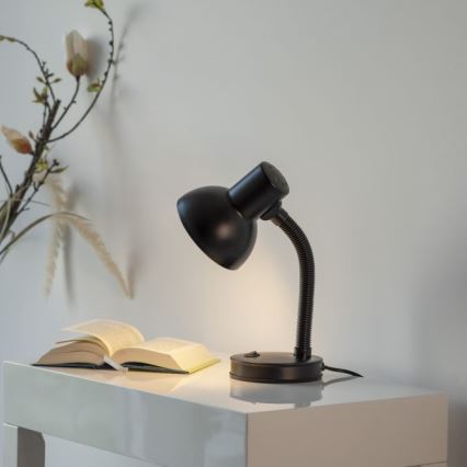 JUST LIGHT. 11080-18 - Fleksibilna stolna lampa FLEXI 1xE27/25W/230V crna