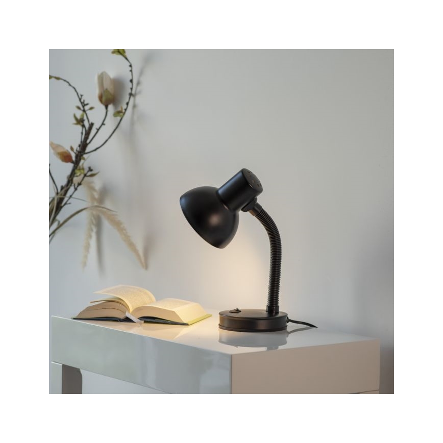 JUST LIGHT. 11080-18 - Fleksibilna stolna lampa FLEXI 1xE27/25W/230V crna