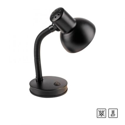JUST LIGHT. 11080-18 - Fleksibilna stolna lampa FLEXI 1xE27/25W/230V crna
