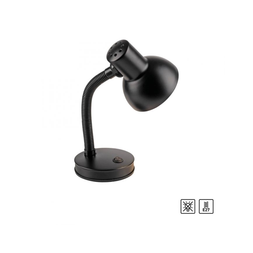 JUST LIGHT. 11080-18 - Fleksibilna stolna lampa FLEXI 1xE27/25W/230V crna