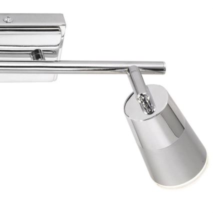 JUST LIGHT. 11229-17 - LED Reflektorska svjetiljka DALLI 2xLED/3,5W/230V sjajni krom