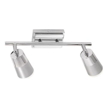 JUST LIGHT. 11229-17 - LED Reflektorska svjetiljka DALLI 2xLED/3,5W/230V sjajni krom