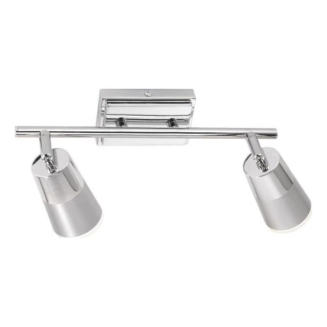 JUST LIGHT. 11229-17 - LED Reflektorska svjetiljka DALLI 2xLED/3,5W/230V sjajni krom