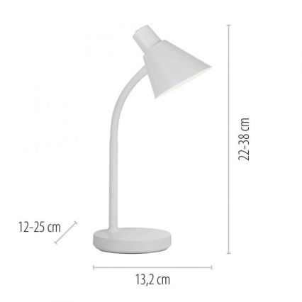 JUST LIGHT. 11248-16 - LED fleksibilna stolna lampa PIXIE LED/4,5W/230V bijela