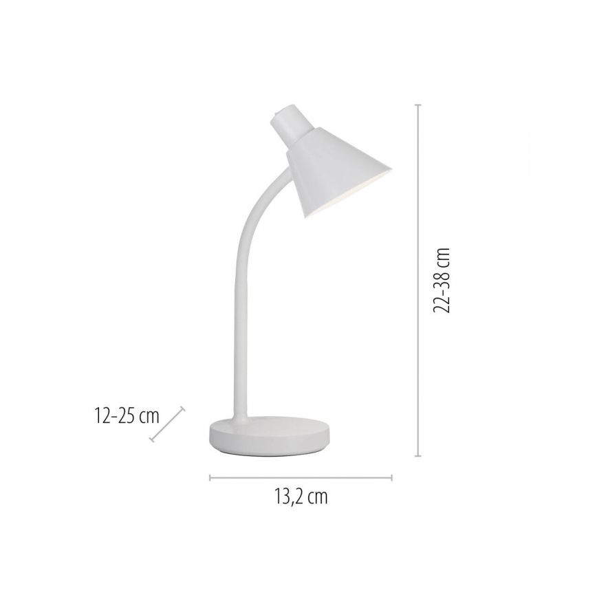 JUST LIGHT. 11248-16 - LED fleksibilna stolna lampa PIXIE LED/4,5W/230V bijela