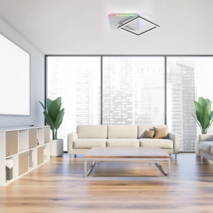 JUST LIGHT. 11327-95 - LED RGBW Prigušiva stropna svjetiljka RENDA LED/31W/230V 2700-5000K + daljinski upravljač