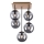 JUST LIGHT. 11395-79 - Viseći luster WIDOW 5xE14/25W/230V hrast