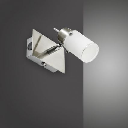 JUST LIGHT. 11931-55 - LED Zidna reflektorska svjetiljka MAX 1xGU10/4W/230V mat krom