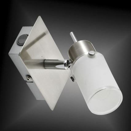 JUST LIGHT. 11931-55 - LED Zidna reflektorska svjetiljka MAX 1xGU10/4W/230V mat krom