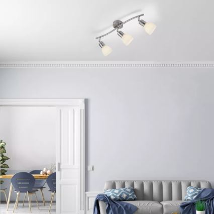 JUST LIGHT. 11953-55 - Spot svjetiljka KARO 3xE14/40W/230V matni krom