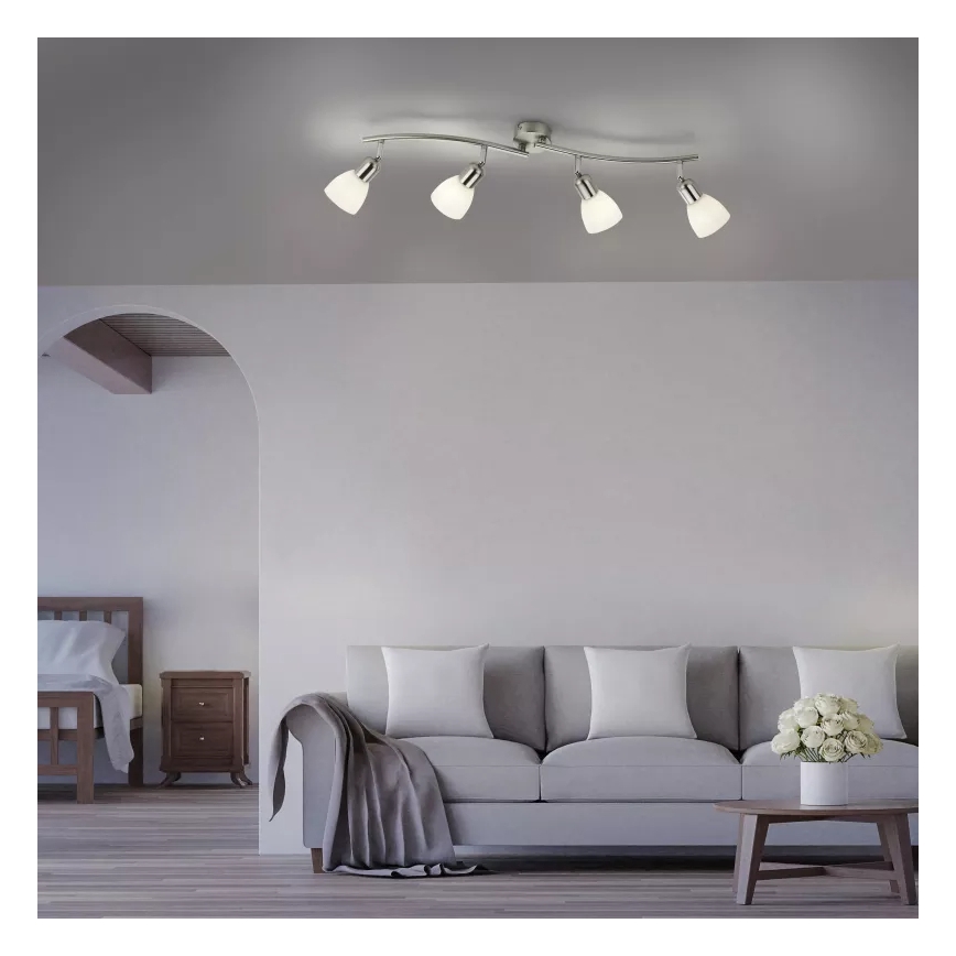 JUST LIGHT. 11954-55 - Spot svjetiljka KARO 4xE14/40W/230V matni krom