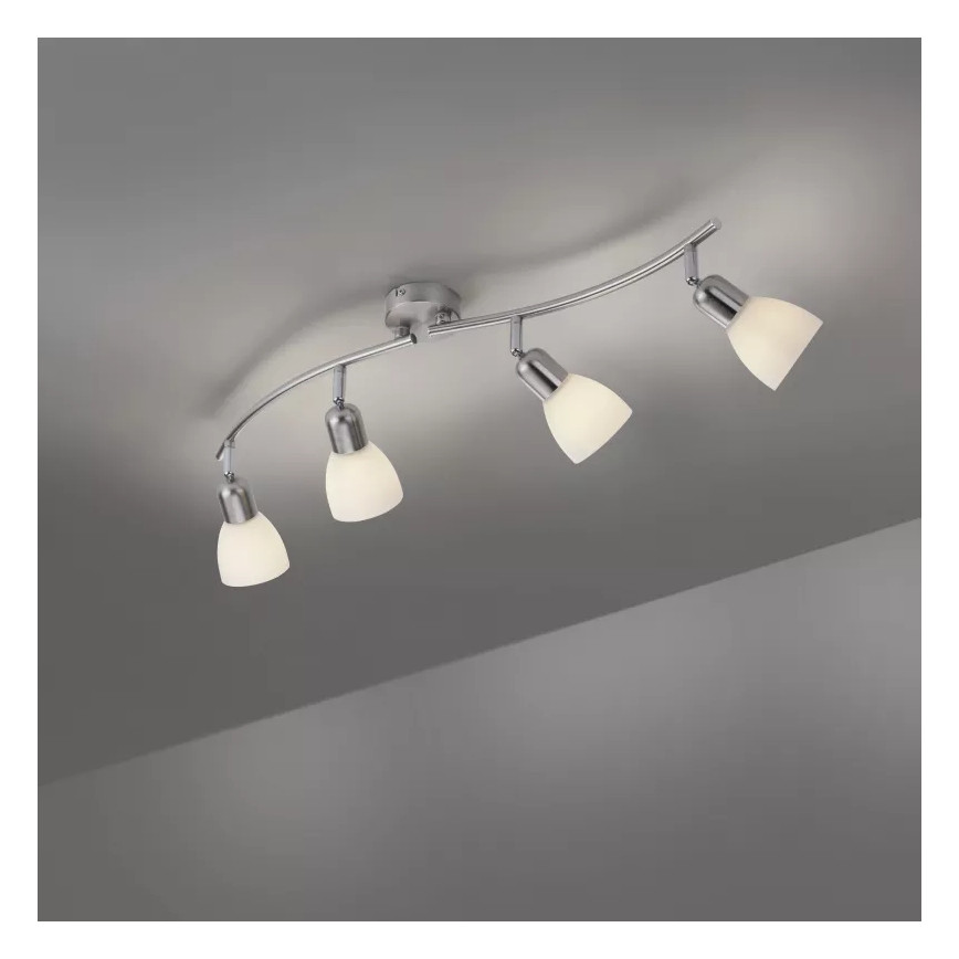 JUST LIGHT. 11954-55 - Spot svjetiljka KARO 4xE14/40W/230V matni krom