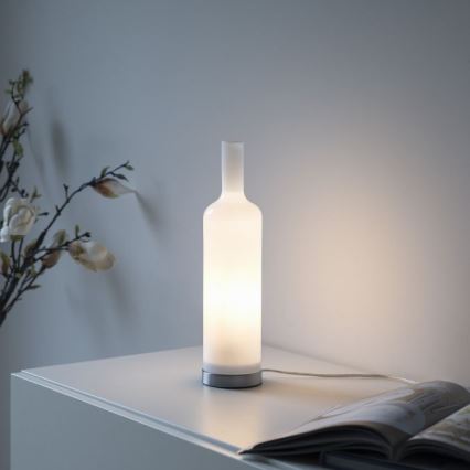 JUST LIGHT. 14006-16 - Stolna lampa BOTTLE 1xE14/25W/230V bijela