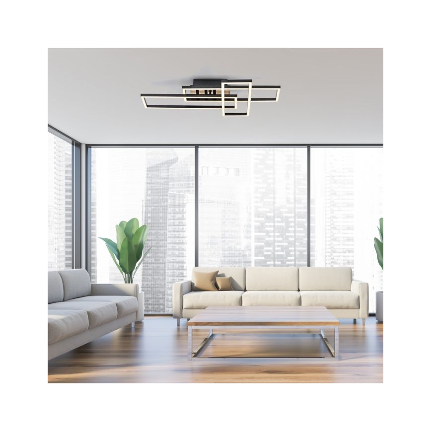 JUST LIGHT. 14051-79 - LED stropna svjetiljka AKUSTIKA LED/20,5W/230V hrast/crna