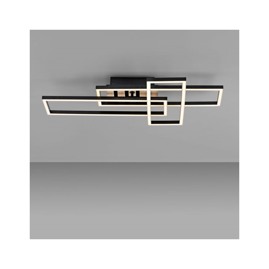 JUST LIGHT. 14051-79 - LED stropna svjetiljka AKUSTIKA LED/20,5W/230V hrast/crna