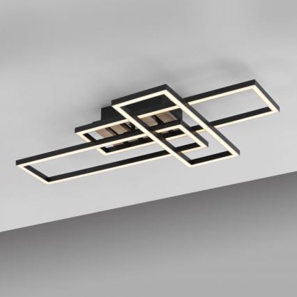 JUST LIGHT. 14051-79 - LED stropna svjetiljka AKUSTIKA LED/20,5W/230V hrast/crna