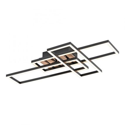 JUST LIGHT. 14051-79 - LED stropna svjetiljka AKUSTIKA LED/20,5W/230V hrast/crna