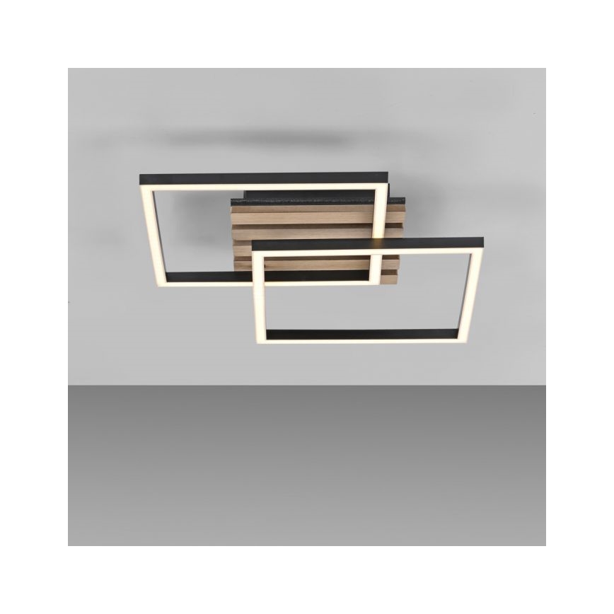 JUST LIGHT. 14053-79 - LED stropna svjetiljka AKUSTIKA LED/15W/230V hrast/crna