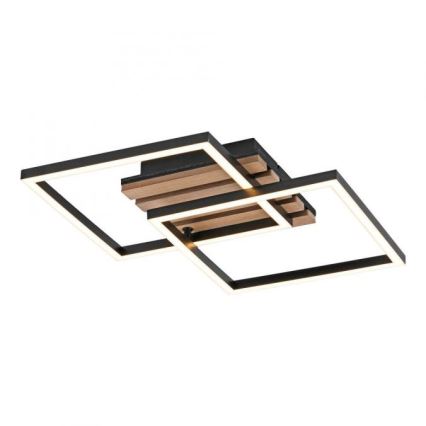 JUST LIGHT. 14053-79 - LED stropna svjetiljka AKUSTIKA LED/15W/230V hrast/crna