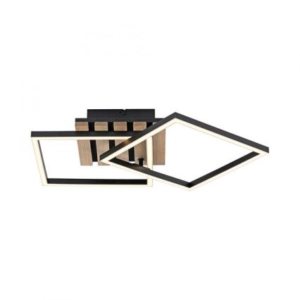 JUST LIGHT. 14053-79 - LED stropna svjetiljka AKUSTIKA LED/15W/230V hrast/crna