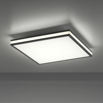 JUST LIGHT. 14110-18 - LED RGBW Prigušiva stropna svjetiljka MARIO BLACK LED/19,5W/230V 2700-5000K + daljinski upravljač