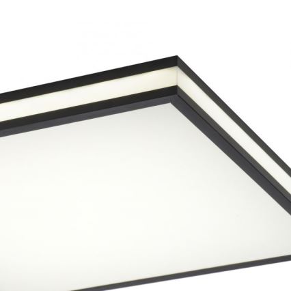 JUST LIGHT. 14110-18 - LED RGBW Prigušiva stropna svjetiljka MARIO BLACK LED/19,5W/230V 2700-5000K + daljinski upravljač