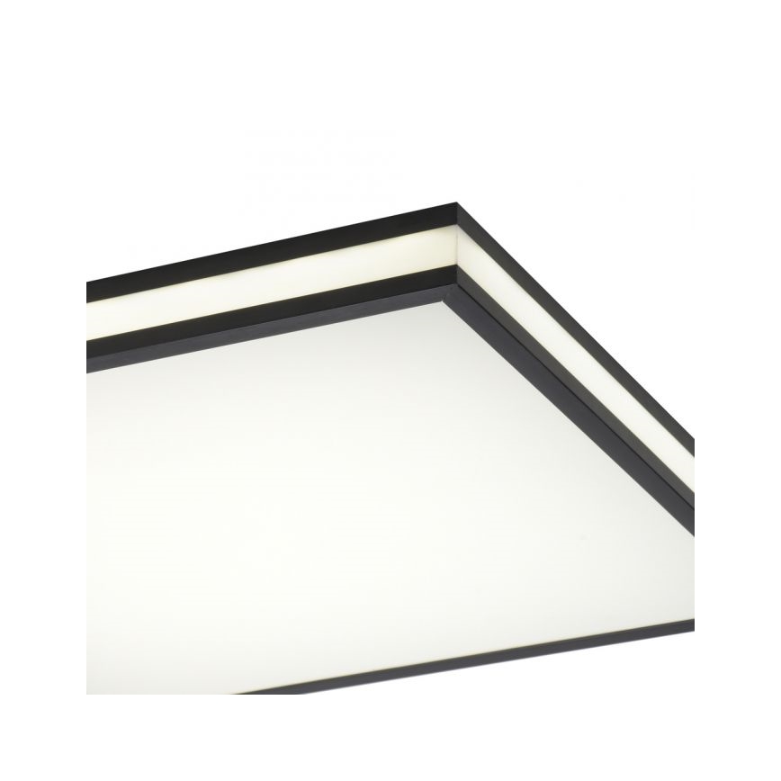 JUST LIGHT. 14110-18 - LED RGBW Prigušiva stropna svjetiljka MARIO BLACK LED/19,5W/230V 2700-5000K + daljinski upravljač