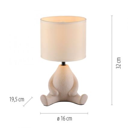 JUST LIGHT. 14190-39 - Stolna lampa TED 1xE27/25W/230V bež