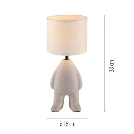 JUST LIGHT. 14191-39 - Stołna lampa TED 1xE27/25W/230V bež
