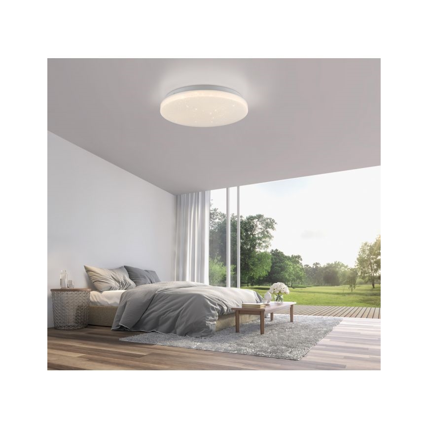 JUST LIGHT. 14275-16 - LED Stropna svjetiljka URANUS LED/10W/230V pr. 26 cm bijela