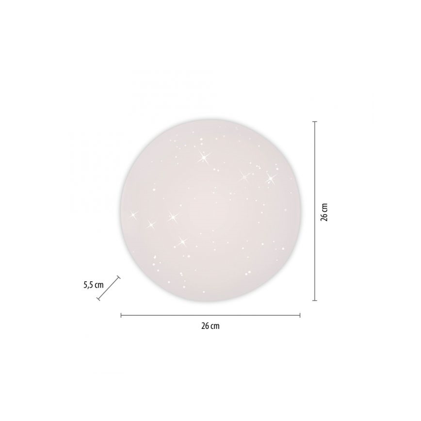 JUST LIGHT. 14275-16 - LED Stropna svjetiljka URANUS LED/10W/230V pr. 26 cm bijela