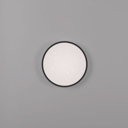 JUST LIGHT. 14293-18 - LED Prigušiva stropna svjetiljka KYLE LED/10W/230V pr. 28 cm crna